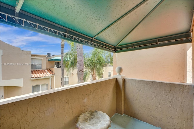 view of balcony