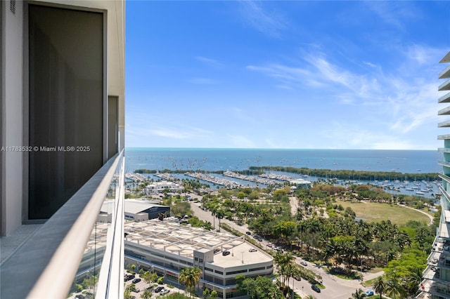 property view of water