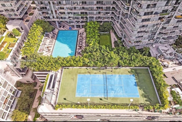 birds eye view of property