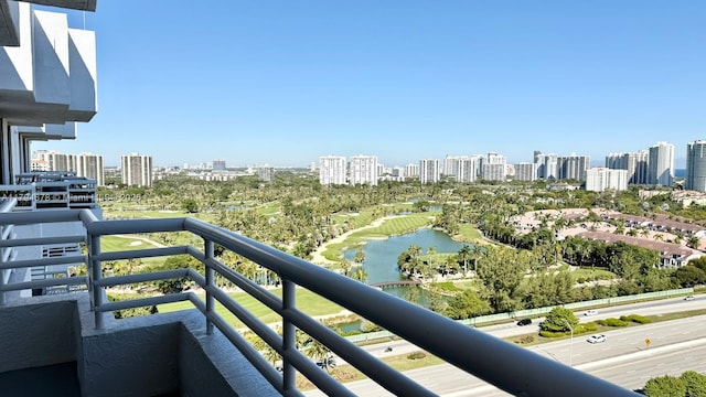 3300 NE 192nd St Unit Ph09, Aventura, FL 33180 - balcony featuring a city view and a water view