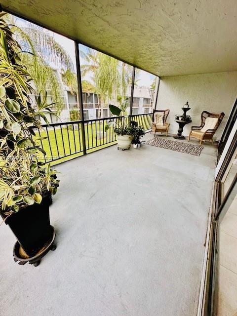 view of sunroom