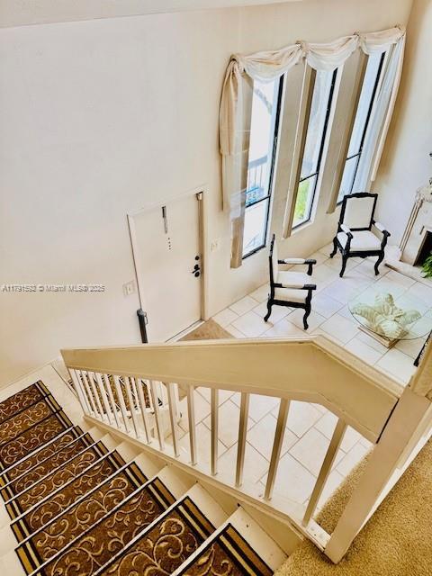 view of stairs