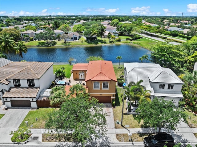15870 NW 10th St, Pembroke Pines, FL 33028 - aerial view of residential area featuring a large body of water
