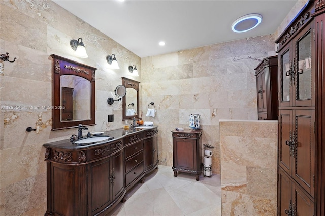 15870 NW 10th St, Pembroke Pines, FL 33028 - full bath featuring tile walls and double vanity