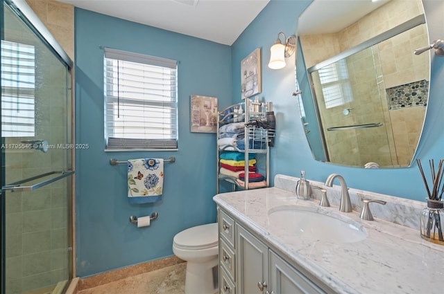 15870 NW 10th St, Pembroke Pines, FL 33028 - full bath featuring a shower stall, plenty of natural light, vanity, and toilet