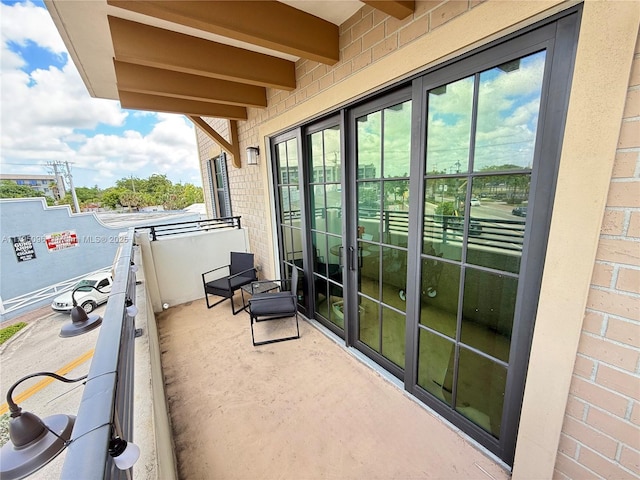 view of balcony