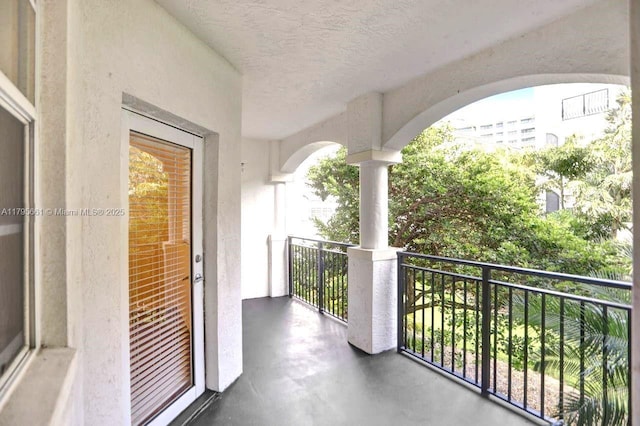view of balcony