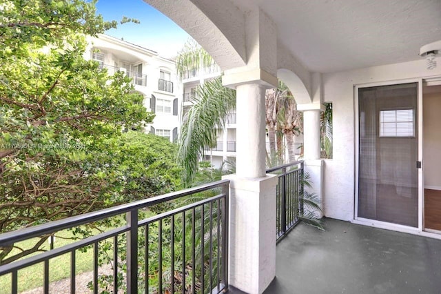view of balcony