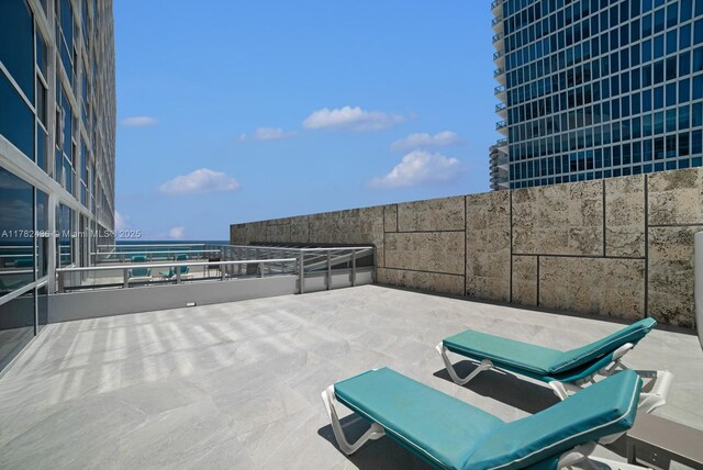 6801 Collins Ave Unit 604, Miami Beach, FL 33141 - view of patio / terrace with a balcony