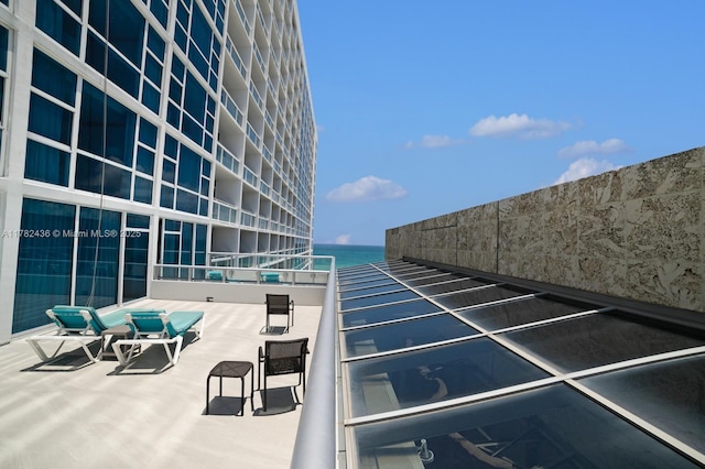6801 Collins Ave Unit 604, Miami Beach, FL 33141 - view of parking with a water view