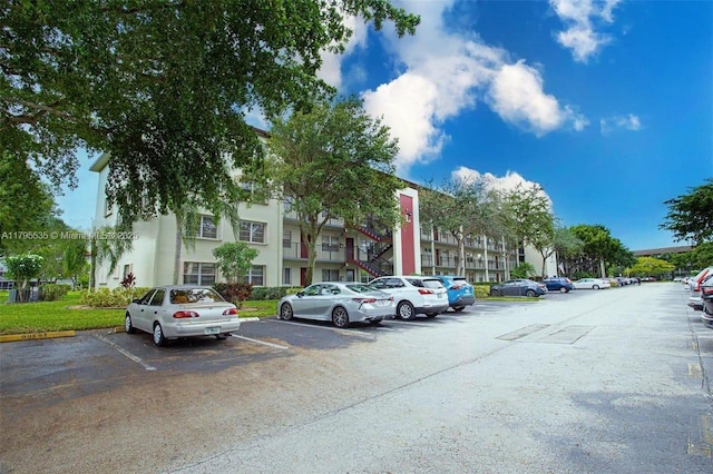view of uncovered parking lot