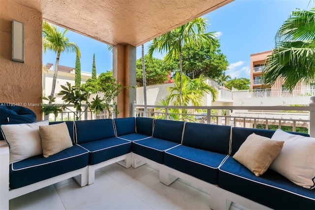 125 Jefferson Ave Unit 113, Miami Beach, FL 33139 - view of patio / terrace featuring outdoor lounge area and a balcony
