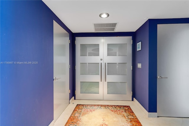 interior space featuring visible vents