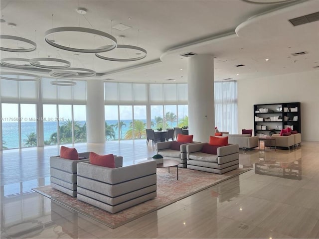 lobby featuring visible vents