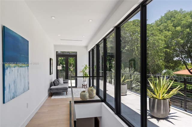 interior space with french doors