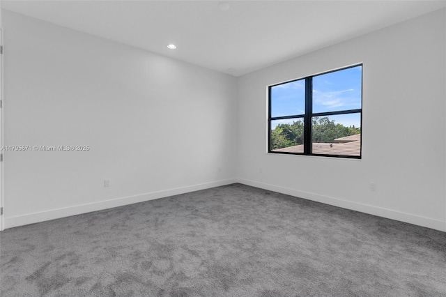 8215 Crystal Downs Ave, Boca Raton, FL 33434 - spare room with baseboards, carpet floors, and recessed lighting