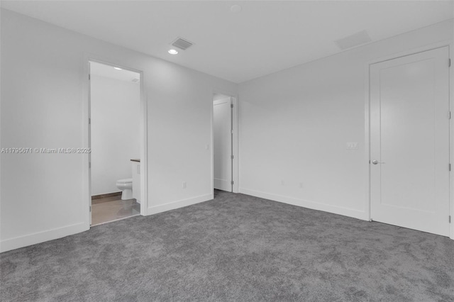 8215 Crystal Downs Ave, Boca Raton, FL 33434 - unfurnished bedroom with carpet, recessed lighting, baseboards, and ensuite bathroom