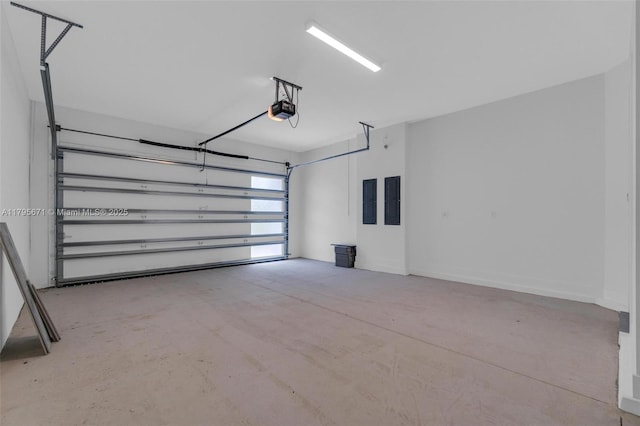 8215 Crystal Downs Ave, Boca Raton, FL 33434 - garage with a garage door opener and electric panel