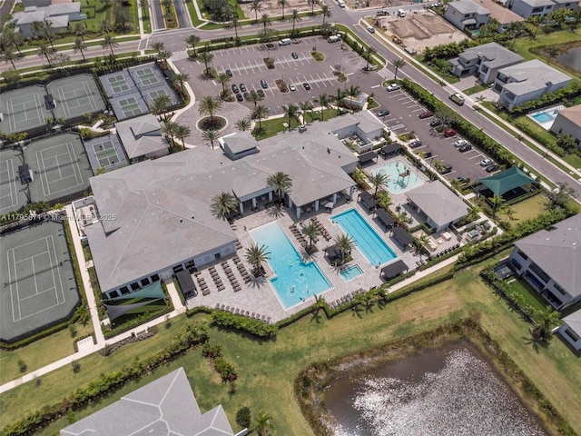 8215 Crystal Downs Ave, Boca Raton, FL 33434 - aerial view of a pool area and a nearby body of water