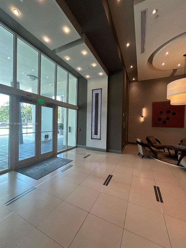 lobby featuring visible vents