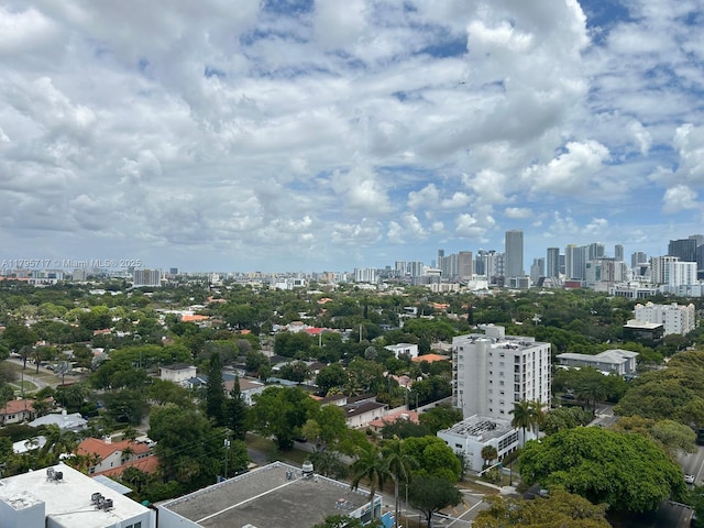 bird's eye view featuring a view of city