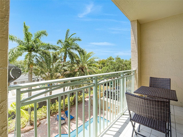 view of balcony