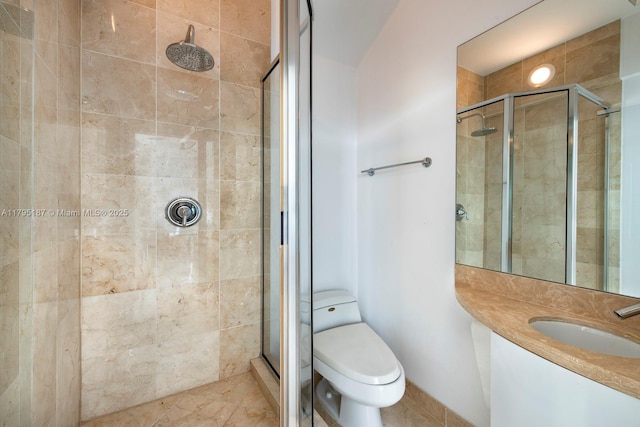 1000 S Pointe Dr Unit 1903, Miami Beach, FL 33139 - full bath with vanity, a stall shower, and toilet