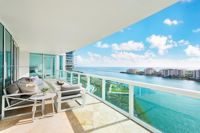 1000 S Pointe Dr Unit 1903, Miami Beach, FL 33139 - balcony with a water view