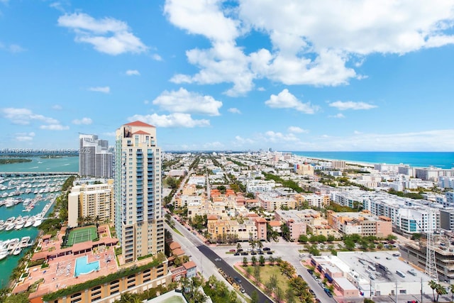 1000 S Pointe Dr Unit 1903, Miami Beach, FL 33139 - bird's eye view featuring a view of city and a water view