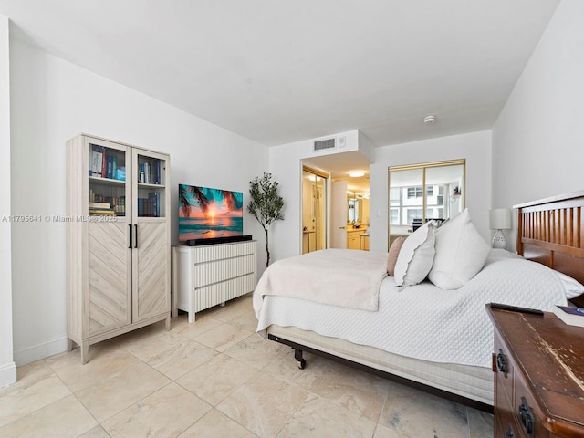 6039 Collins Ave Unit 1015, Miami Beach, FL 33140 - bedroom featuring visible vents, baseboards, and a closet