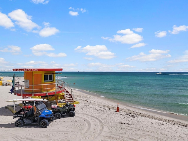 6039 Collins Ave Unit 1015, Miami Beach, FL 33140 - water view with a view of the beach
