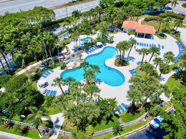 3300 NE 191st St Unit 07, Aventura, FL 33180 - aerial view of property and surrounding area with a pool