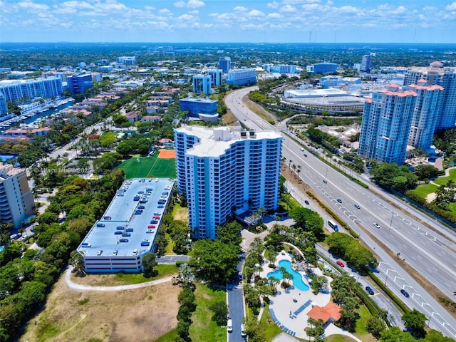 3300 NE 191st St Unit 07, Aventura, FL 33180 - view of urban area featuring a highway and a pool area