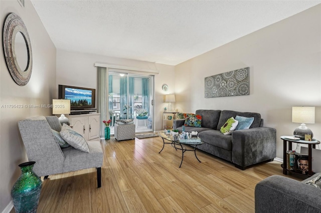 2164 NE 1st Way Unit 103, Boynton Beach, FL 33435 - living area with light wood-style flooring and baseboards