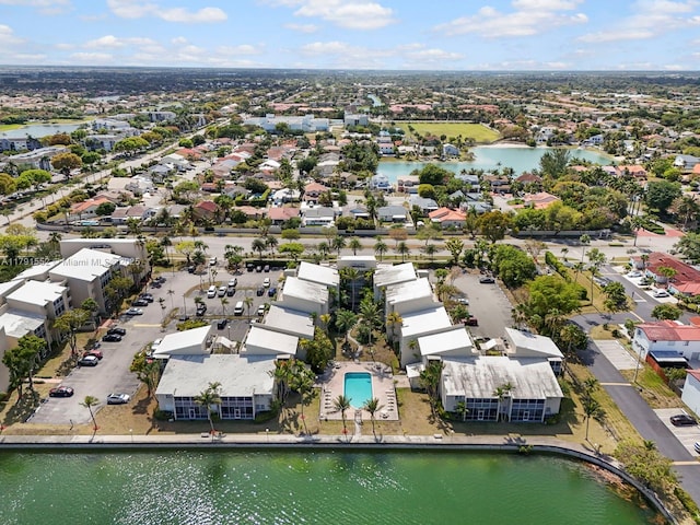 21121 SW 85th Ave Unit 202, Cutler Bay, FL 33189 - bird's eye view with a water view and a residential view