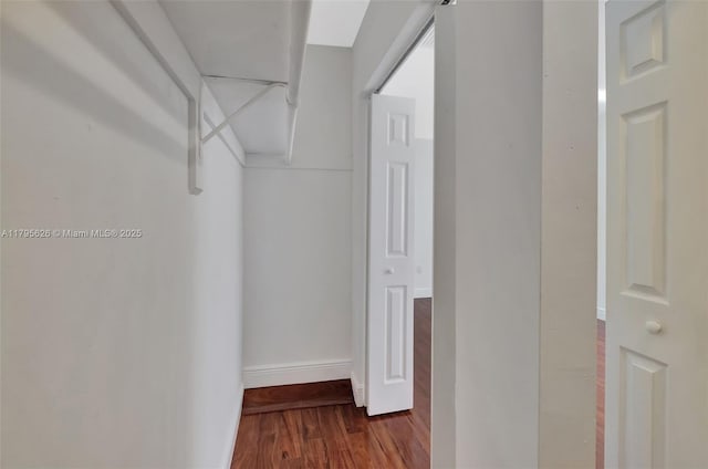 1901 NW S River Dr Unit 14-B, Miami, FL 33125 - walk in closet with wood finished floors