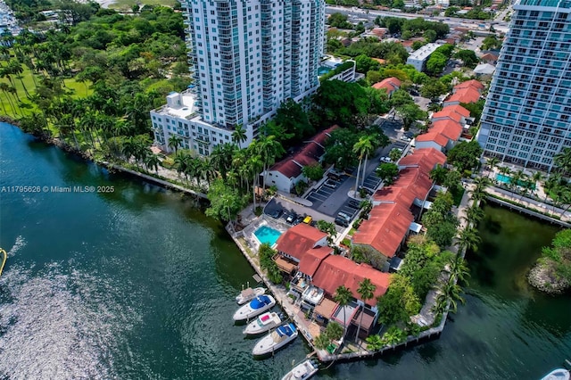 1901 NW S River Dr Unit 14-B, Miami, FL 33125 - aerial view of a nearby body of water and apartment complex / building