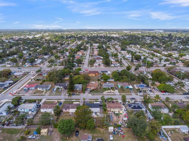 drone / aerial view with a residential view