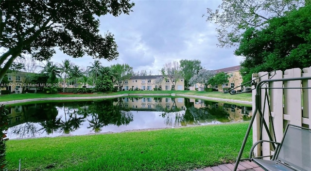 view of water feature