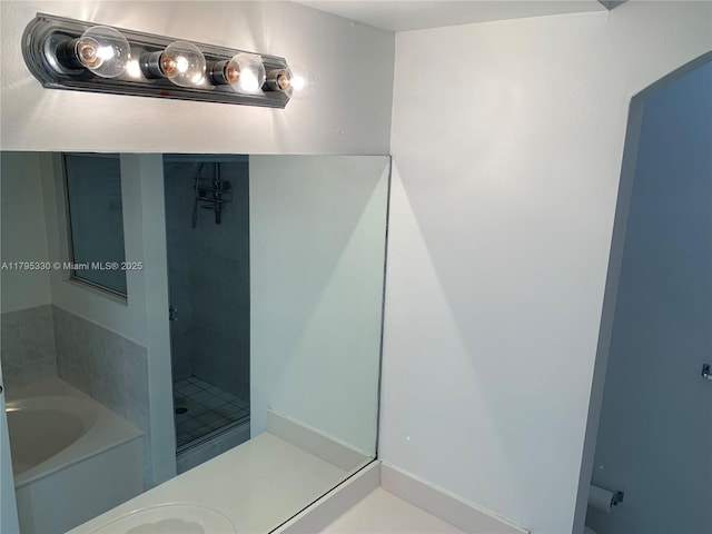 bathroom featuring a bath