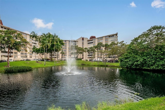 view of water feature