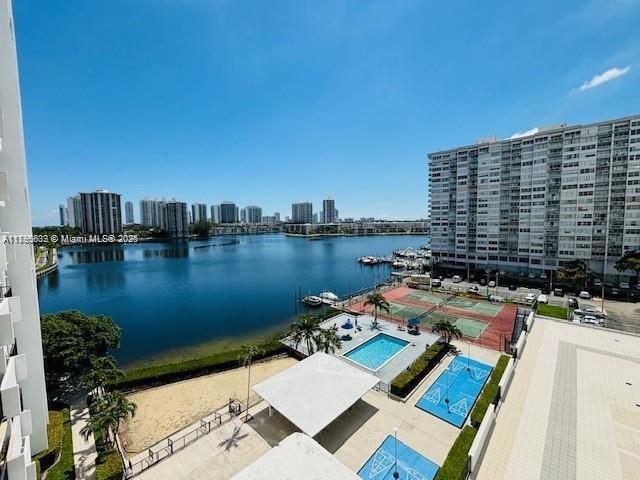 2780 NE 183rd St Unit 810, Aventura, FL 33160 - water view with a view of skyline