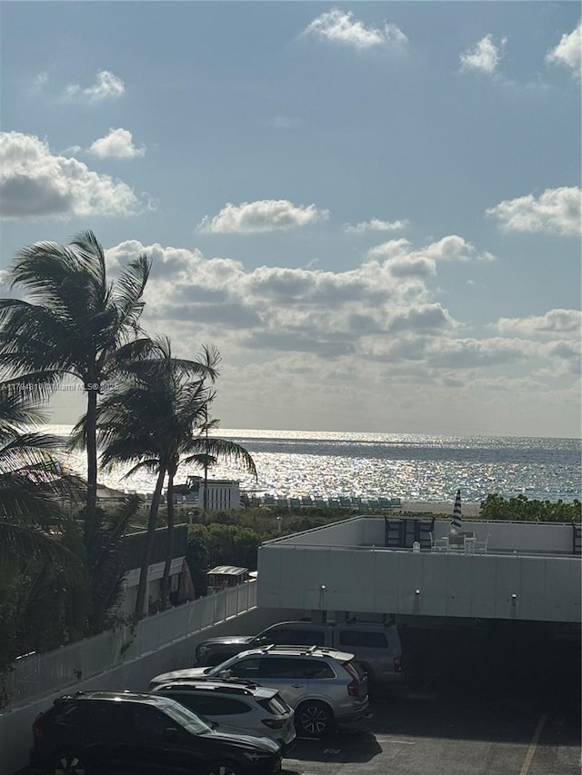 401 Ocean Dr Unit 324, Miami Beach, FL 33139 - uncovered parking lot with a water view