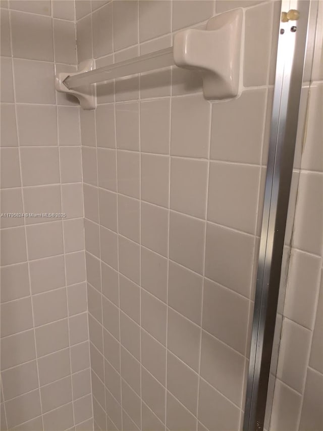 room details with a shower stall
