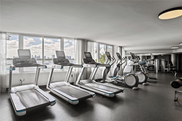 view of gym