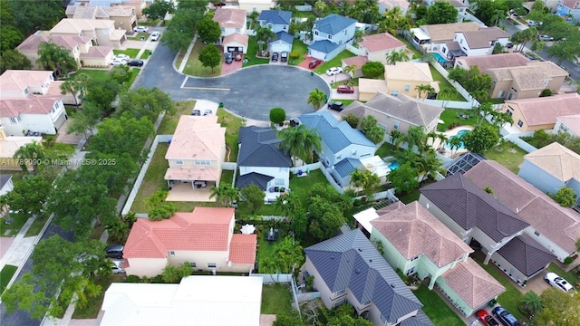 drone / aerial view featuring a residential view