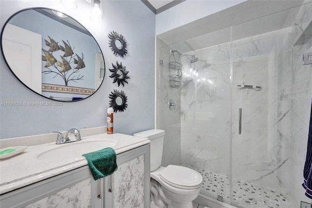 7618 NW 88th Cir, Tamarac, FL 33321 - full bath featuring a marble finish shower, toilet, and vanity
