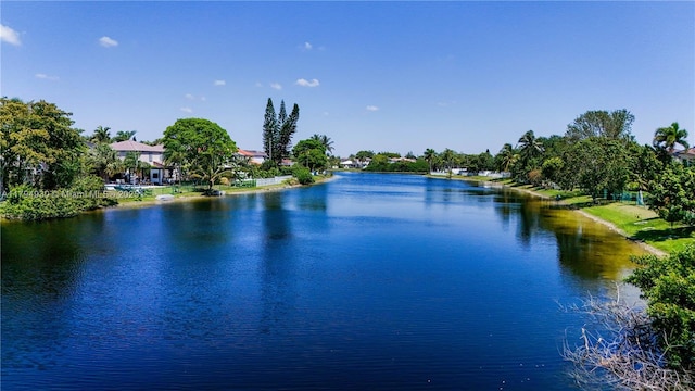 view of water feature