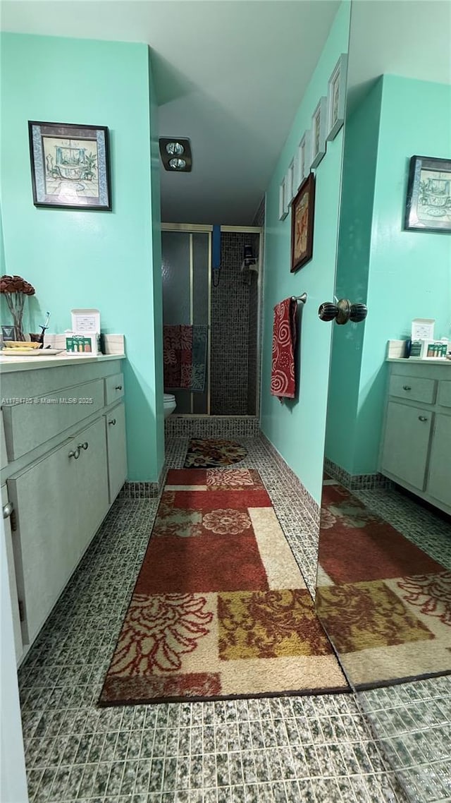 4330 Hillcrest Dr Unit 214, Hollywood, FL 33021 - full bath with vanity, toilet, and a shower stall