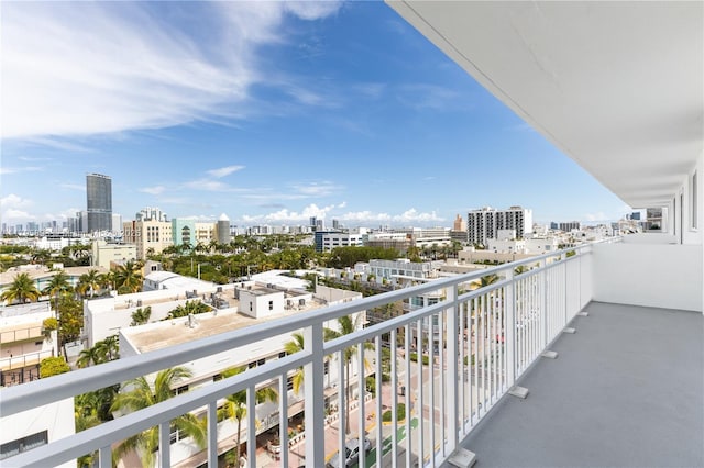 345 Ocean Dr Unit 904, Miami Beach, FL 33139 - balcony featuring a city view